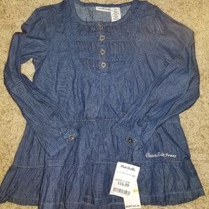 ❄NWT Calvin Klein Denim Top Sz 4T